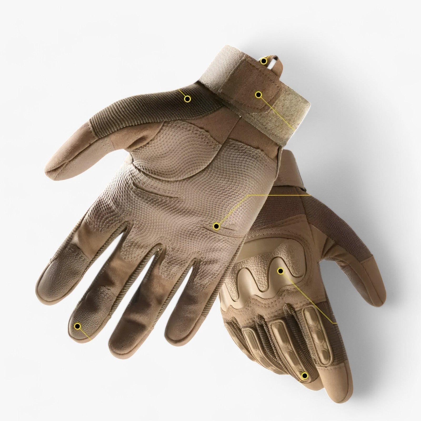 Tactical Gloves : Tactische Handschoenen met Flexibele Grip - Zwart in van Pantino