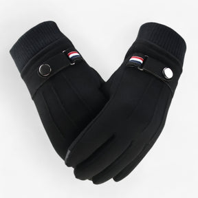Winter Gloves : Handschoenen Grijs - Warme Suède Touchscreen Winterhandschoenen in van Pantino