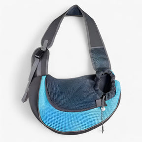 pets : PawGo - Comfortabele Draagtas voor Katten & Honden - Rugzak & Schoudertas in Één in blauw van Pantino
