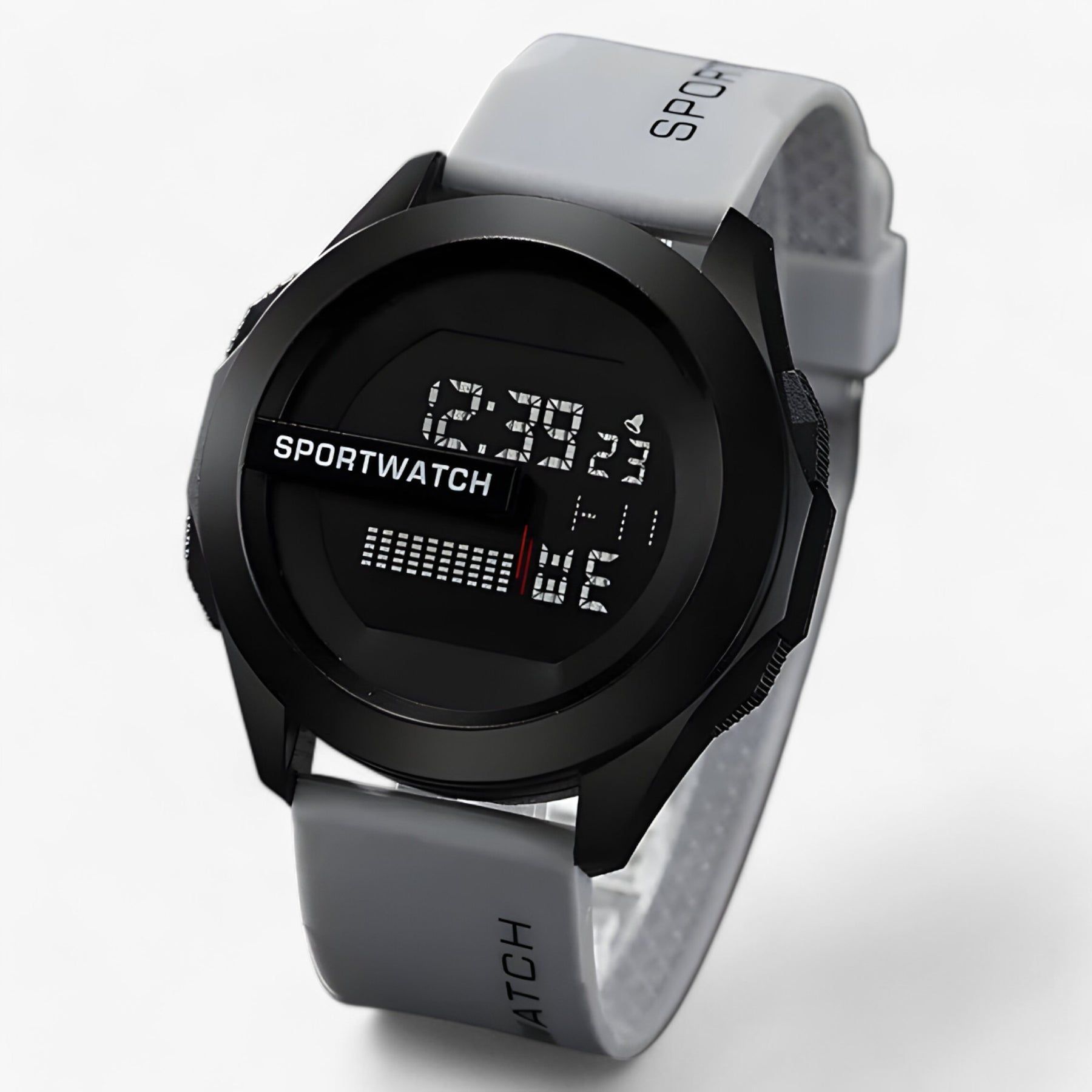 watches : Waterdichte Digitale Horloge A-Leemgroen - Robuust & Betrouwbaar voor Elk Avontuur in A-Grijs van Pantino
