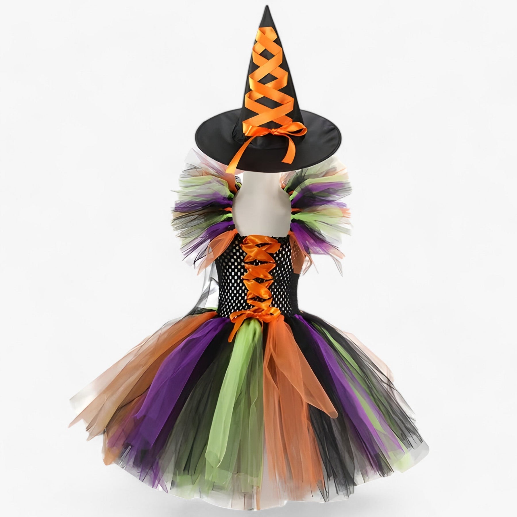 Costume Set : Tutu Jurk en Accessoires voor Halloween en Carnaval in Heksstijl I van Pantino