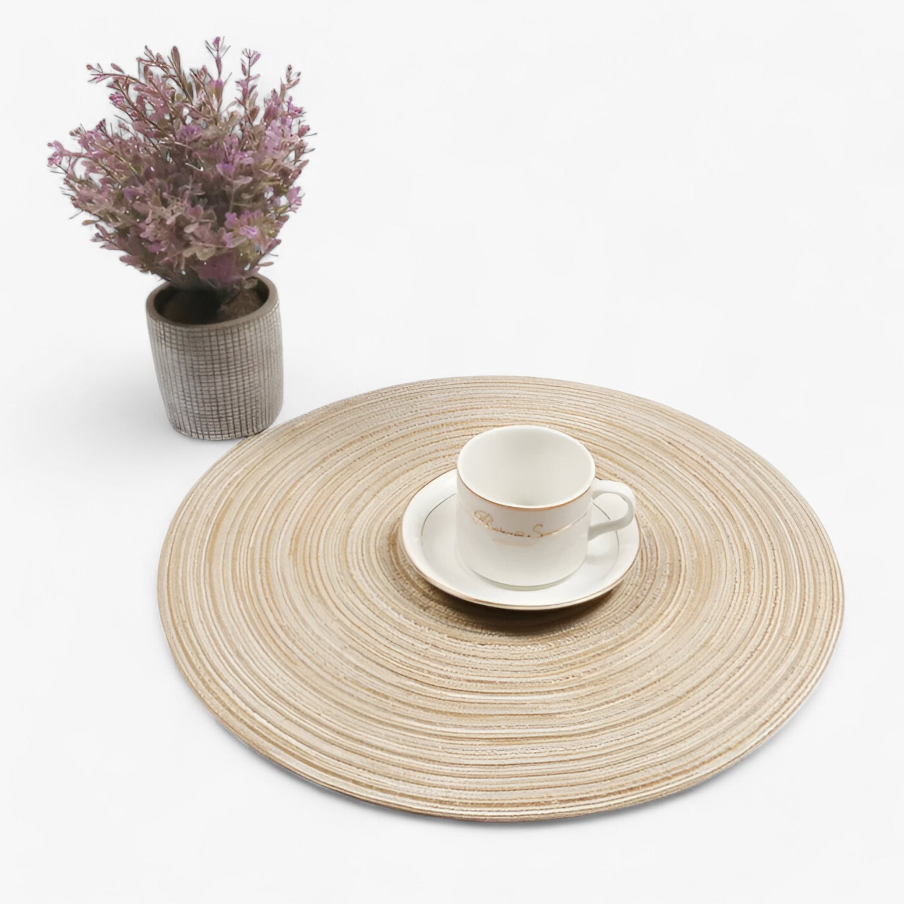 home & garden : Gevlochten Placemats - Duurzaam en Stijlvol - Donkergrijs in van Pantino