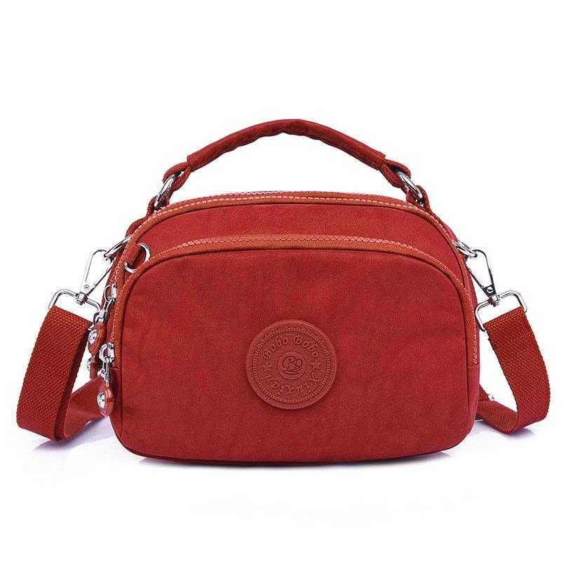 Tassen : Lauren Crossbody Tas Dames - Meerdere Kleuren - Verstelbaar in Rood van Pantino