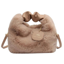 Tassen : Fluffy Crossbody Tas - Licht Bruin in Khaki van Pantino