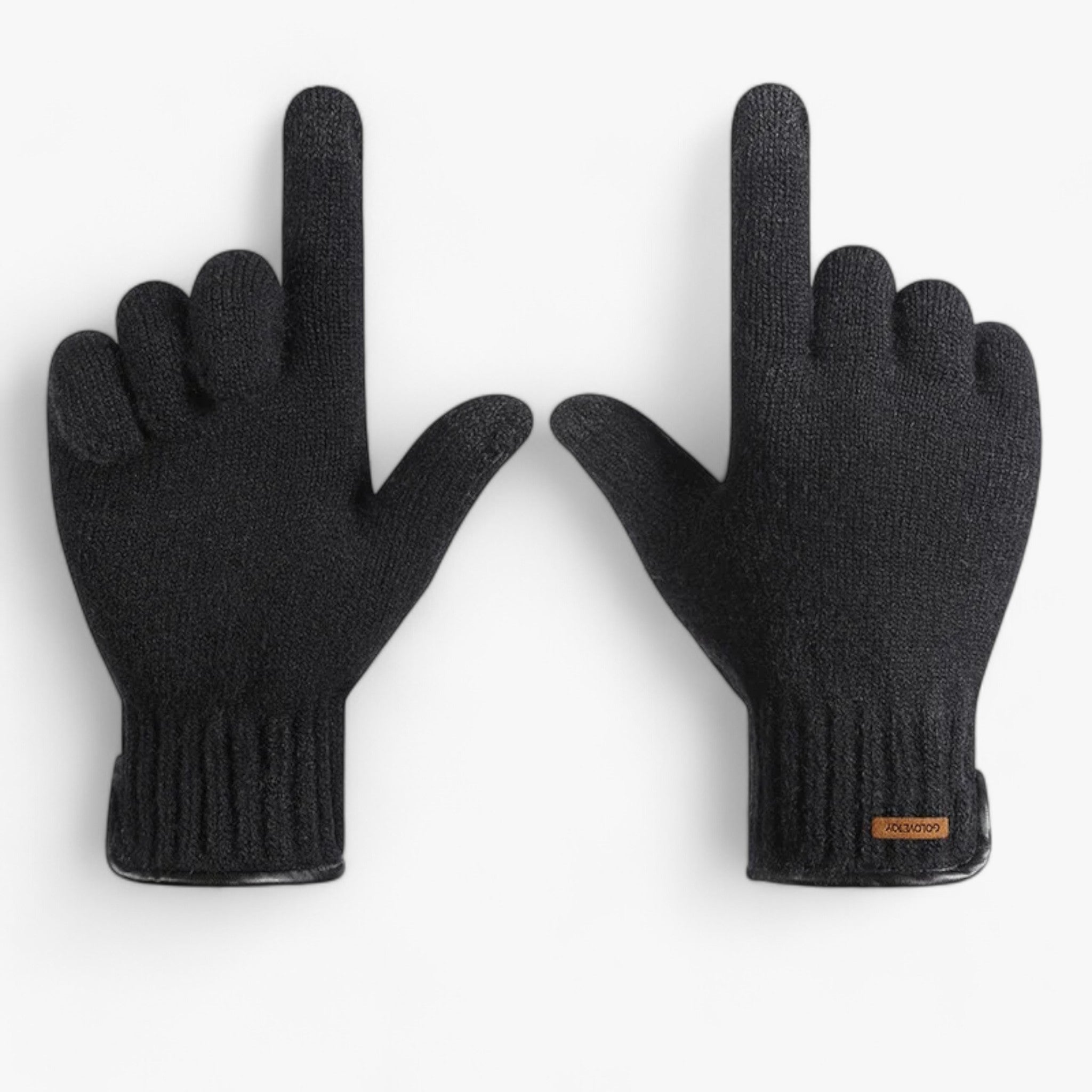Gloves : Winter Handschoenen voor Mannen Heren - Warmte & Stijlvol Comfort - 001Zwart in 001Zwart Eén maat van Pantino