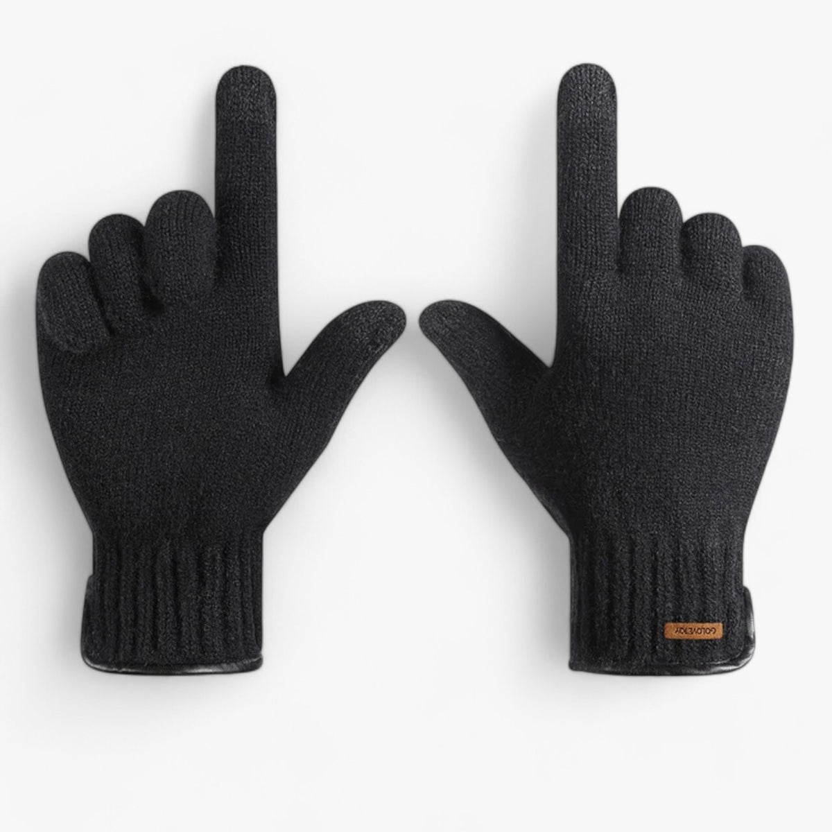 Gloves : Winter Handschoenen voor Mannen Heren - Warmte & Stijlvol Comfort - 001Zwart in 001Zwart Eén maat van Pantino