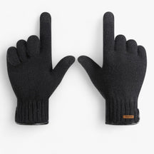 Gloves : Winter Handschoenen voor Mannen Heren - Warmte & Stijlvol Comfort - 001Zwart in 001Zwart Eén maat van Pantino
