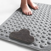 home & garden : SafeStep - Rechthoekige Badmat - Zachte en Veilige Douche-Ervaring in Donker grijs van Pantino