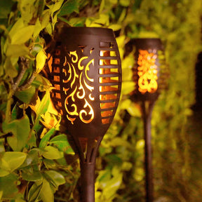 outdoor equipment : GroenLeven - Solar Tuinfakkel Draadloos Iedere Avond Tuinverlichting in van Pantino
