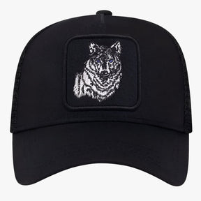 Baseball Cap : Ademend Zomerkap voor de Wolf Heren - Zwart met Wit Label in van Pantino