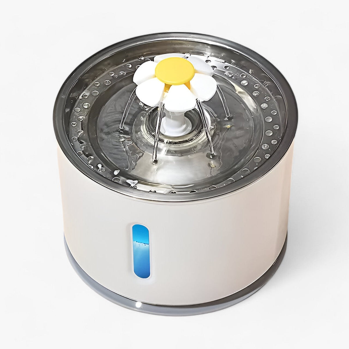pets : Automatische Waterdispenser - Gefilterd Vers Water voor Huisdieren - Blauw Zonder Sensor in Roestvrij staal zonder sensor van Pantino