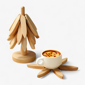home & garden : Houten Placemats - Beschermt Tafel met Stijl - Donkerbruin in van Pantino