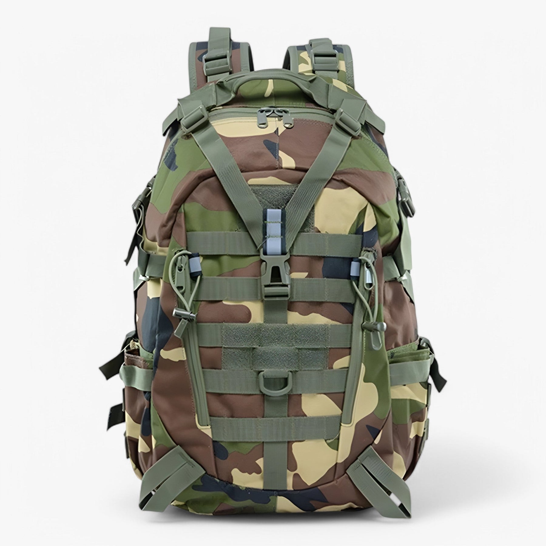 outdoor equipment : Militaire Tactische Rugzak van 40l - Zwart in Jungle Camouflage van Pantino