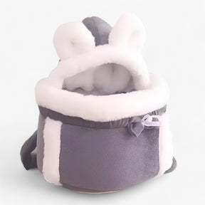 pets : CozyPet - Warme Pluche Huisdier Draagtas - Comfortabel & Veilig voor Onderweg in GRIJS van Pantino