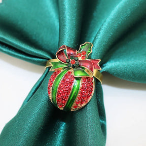 home & garden : 6 Kerstservettenringen met Dennenappels - Perfect in H van Pantino
