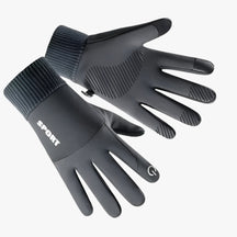 Men's Gloves : Handschoenen Heren Blauw - Warme en Waterdichte in Donkergrijs van Pantino