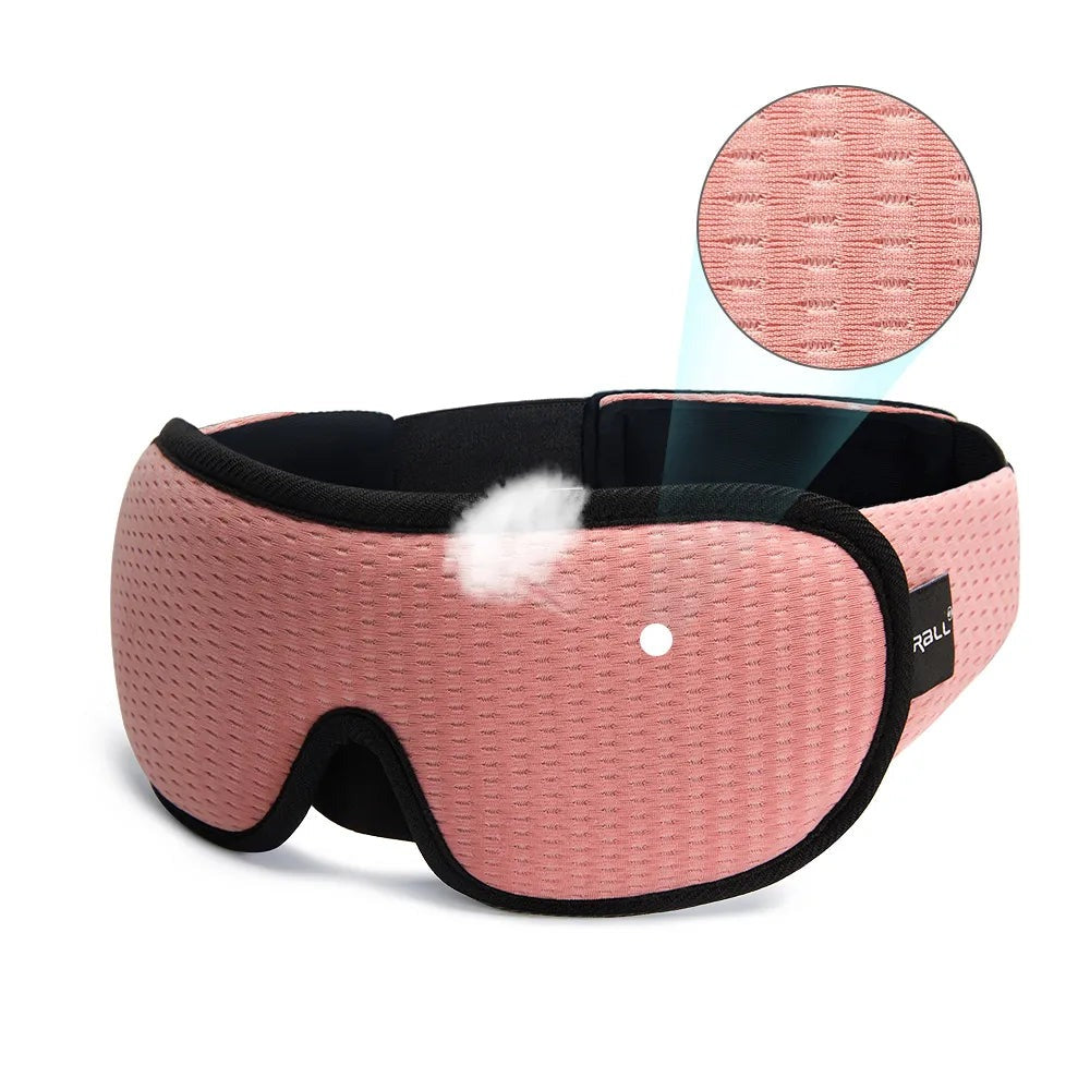 other : UltraComfort 3D Slaapmasker: Perfecte Duisternis - Zwart in Roze van Pantino