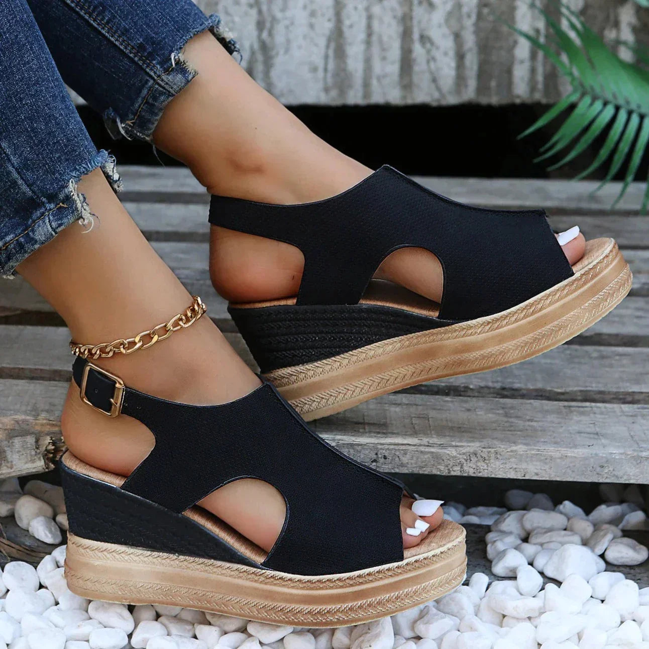 Orthopedic Sandals : Orthopedische Sandalen Dames - Comfortabele Sandalen voor Optimale Ondersteuning - Zilver in Zwart van Pantino