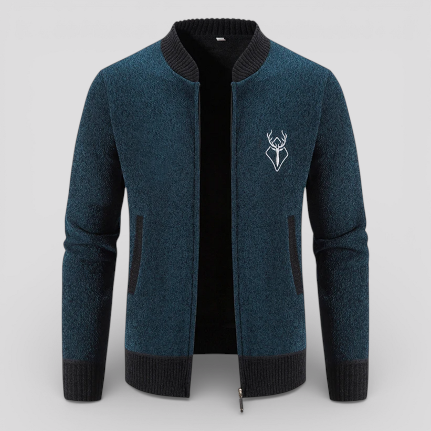 Cardigans pour hommes : Ritscardigan Heren 100% Merinowol - Warm, Zacht en Comfortabel in van Pantino