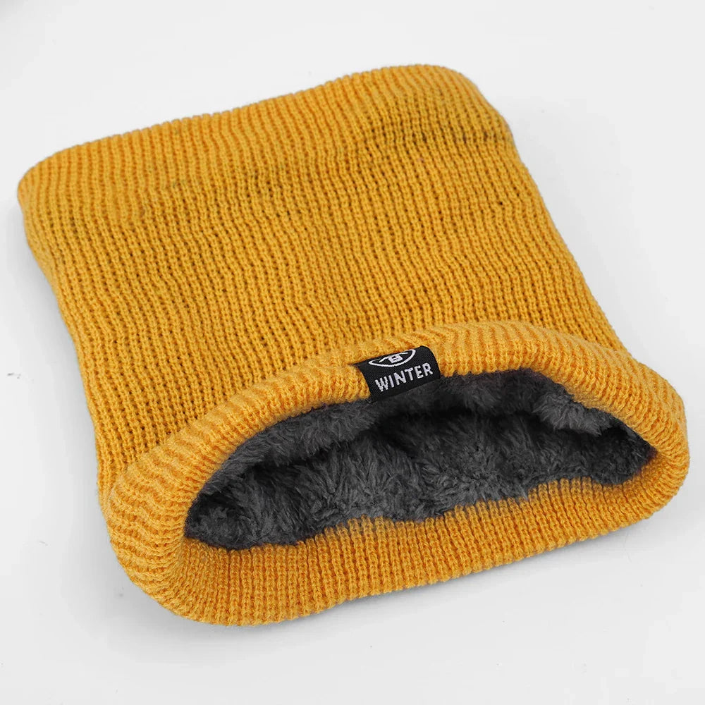Scarf : Sjaal Geel - Warme Pluche Winter - Volledig Mask en Nekwarmer in Geel Één maat van Pantino