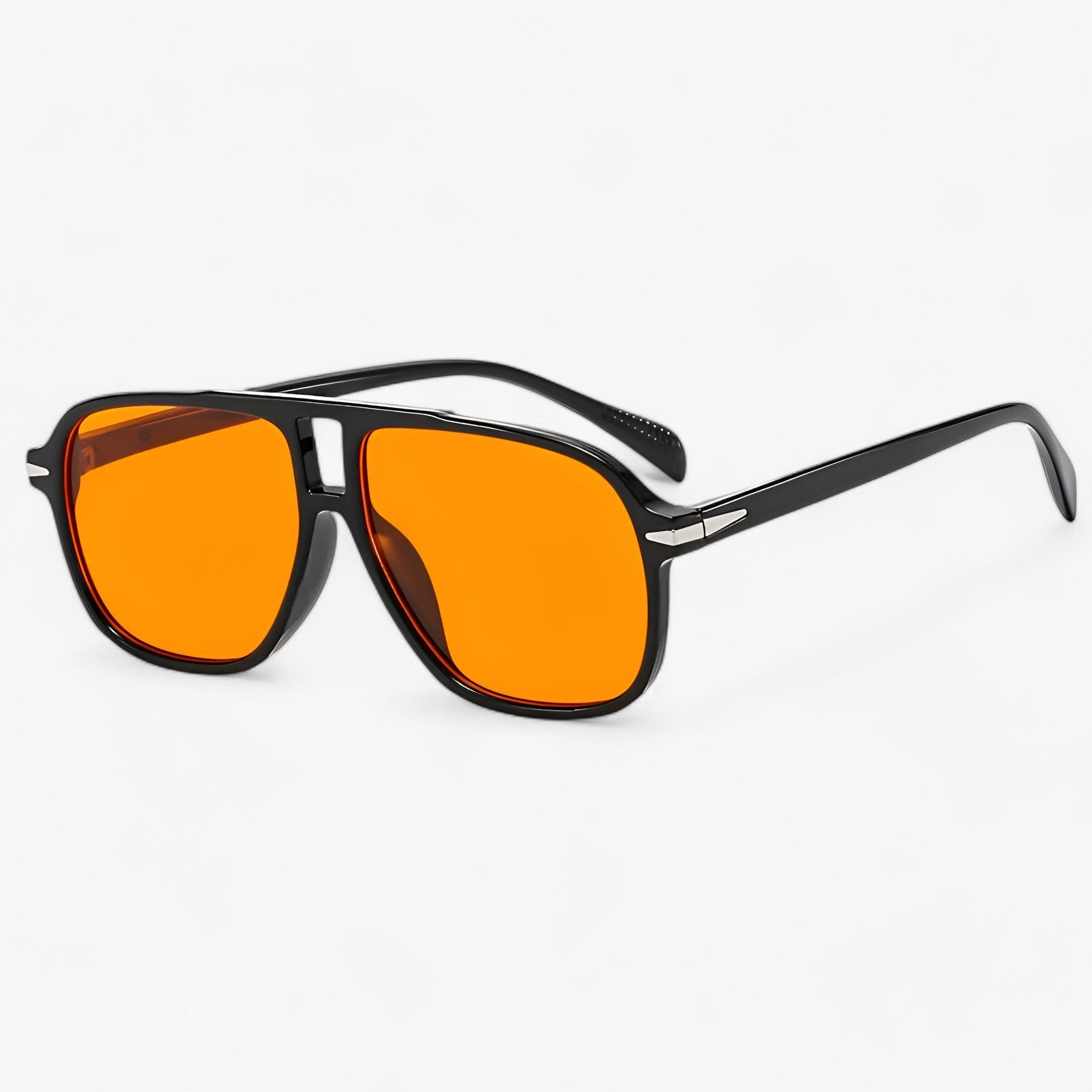 Sunglasses : Zonnebril Oranje - Luxe UV400 Aviator - Stijl & Bescherming in Oranje van Pantino