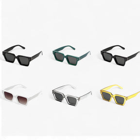 Sunglasses : Zonnebril unisex geel vierkant - Trendy UV400 bescherming voor dames en heren in van Pantino