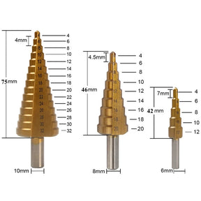 other : Titanium Boorset 6-Delig - Nauwkeurig Boren Metaal Hout - Titanium in van Pantino