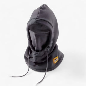 Winter Hat : Winter Hoed 3-in-1 - Bescherming & Comfort - Roze met Capuchon in Grijs met capuchon Één maat van Pantino
