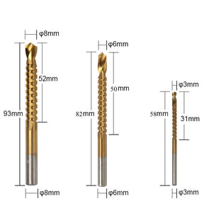 other : Titanium Boorset 6-Delig - Nauwkeurig Boren Metaal Hout - Titanium in van Pantino