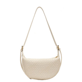 bags : Tote Bag Khaki - Woven Grain in WHITE van Pantino