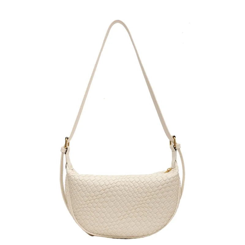 bags : Tote Bag Khaki - Woven Grain in WHITE van Pantino