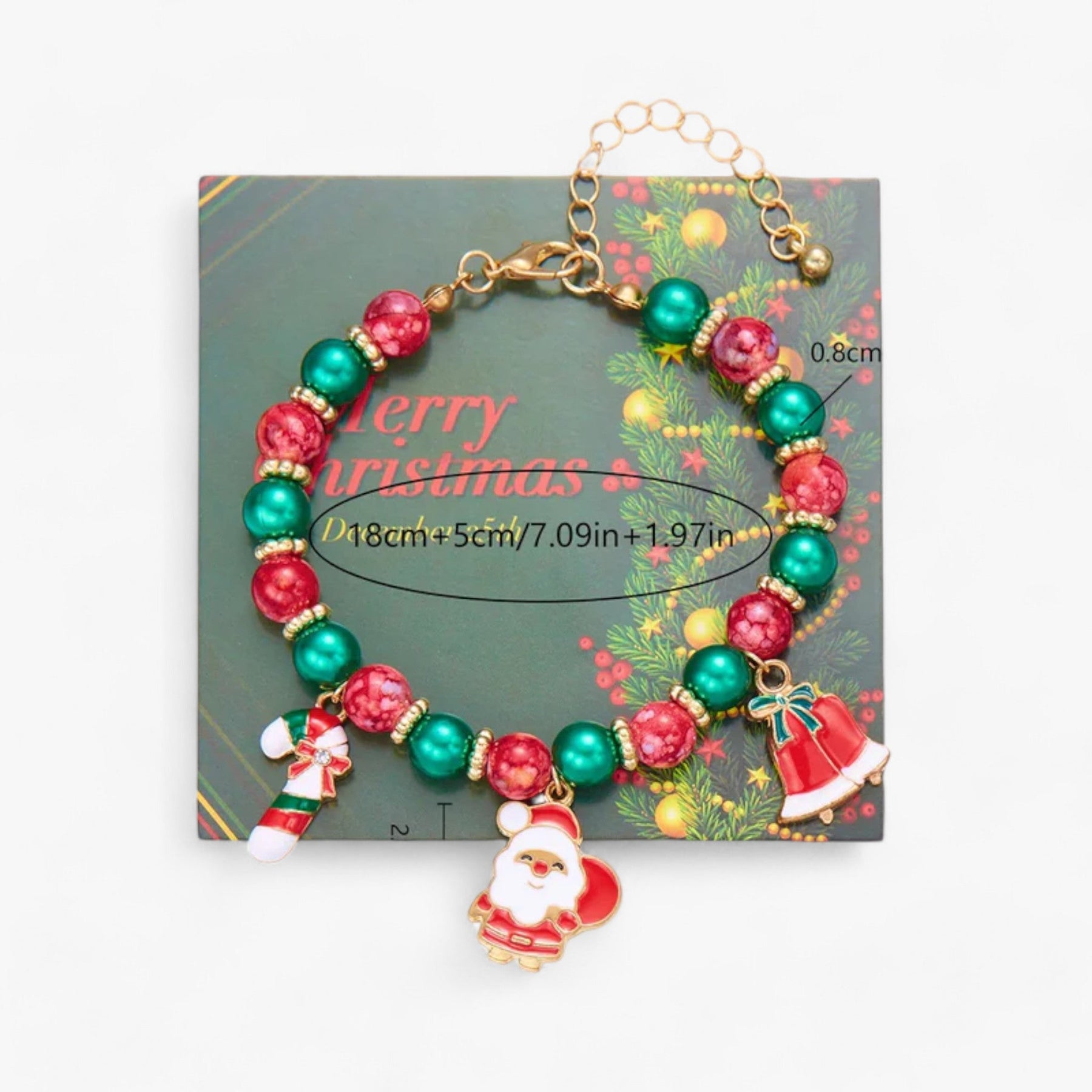 Bracelet : Armband Dames Groen - Feestelijke Sieraden - Armbanden van Rode en Harsparels in 3 van Pantino