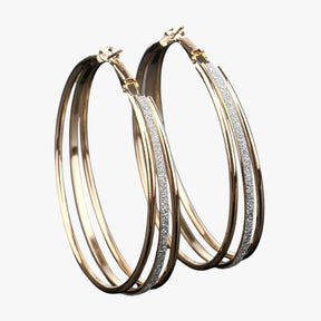 Earrings : Oorbellen Zilver - Stijlvolle Grote Hoops - Tijdloos & Trendy in van Pantino