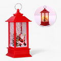 Krisy Kerstman & Sneeuwpop Decoratieve LED Tafel Lantaarn - Fee Licht voor Kerst Decoratie
