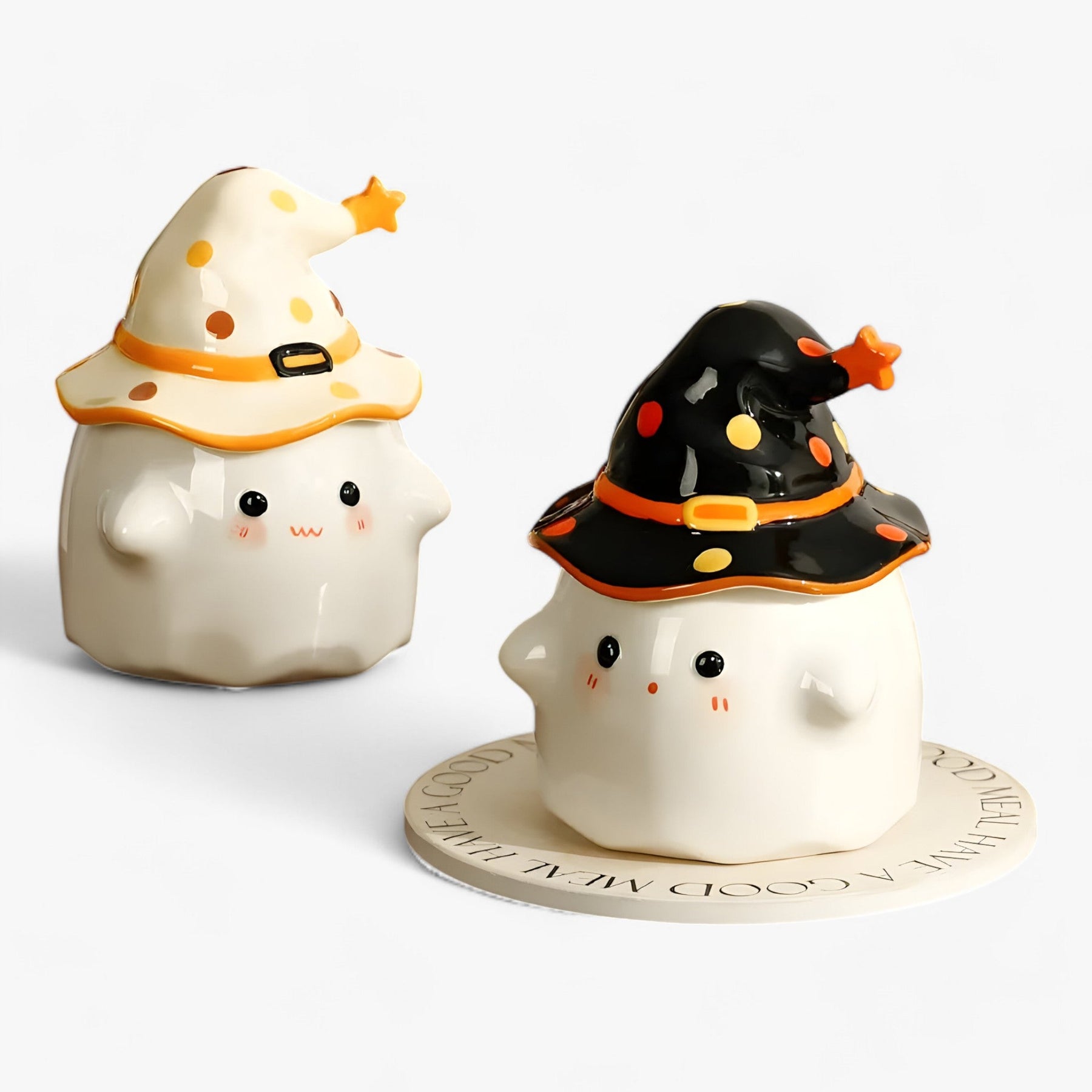 home & garden : Grappige Spook Keramiek Tassen - Koffietassen met Deksel voor Halloween - Zwart in van Pantino