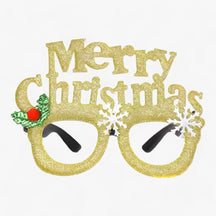 Party Glasses : Bril Heren - Feestelijke Celebrant - Kerstbril met Kerstman, Kerstboom en Sneeuwman in I van Pantino