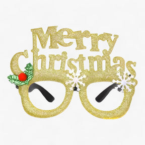 Party Glasses : Bril Heren - Feestelijke Celebrant - Kerstbril met Kerstman, Kerstboom en Sneeuwman in I van Pantino