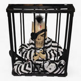 Squelette Prisonnier Animatronique Effrayant - Décoration Halloween avec Lumière et Son
