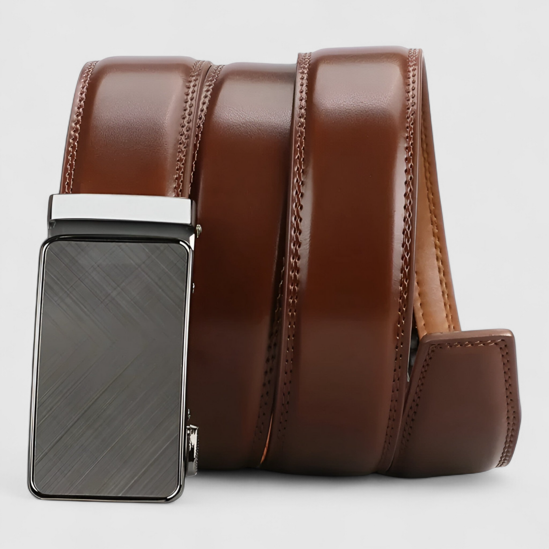 Belt : Fashion Riem - Verfijnd en Comfortabel - Bruin in van Pantino