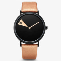 watches : Dameshorloge Alana Wit & Zwart - Roterende Wijzerplaat - Elegant Design - Modern & Stijlvol in Bruin van Pantino