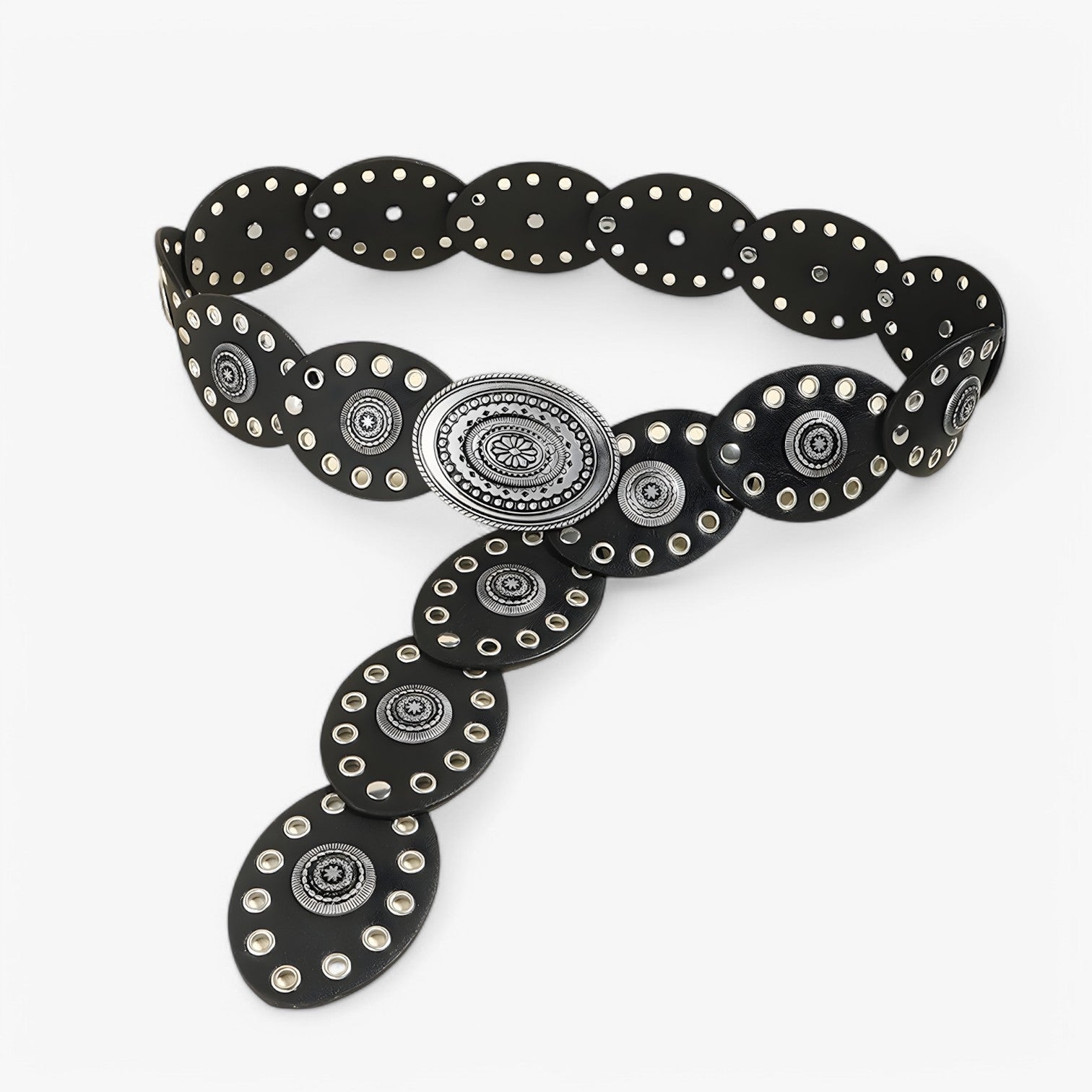 other : Vintage Verstelbaar Riem - Retro Elegantie - Zwart in zwart 119cm van Pantino