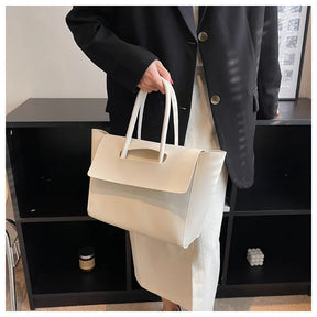 bags : Tote Bag Khaki - The Modern Muse Leer in van Pantino