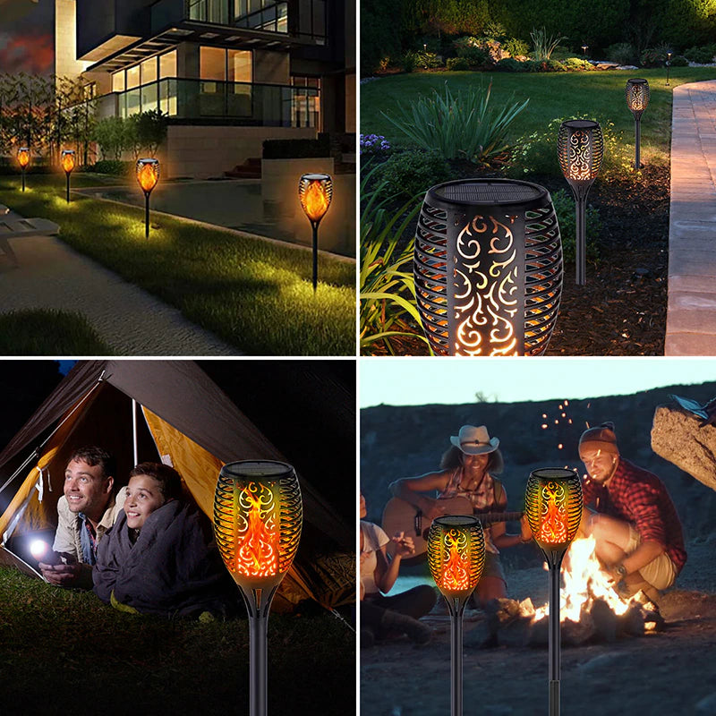 outdoor equipment : GroenLeven - Solar Tuinfakkel Draadloos Iedere Avond Tuinverlichting in van Pantino