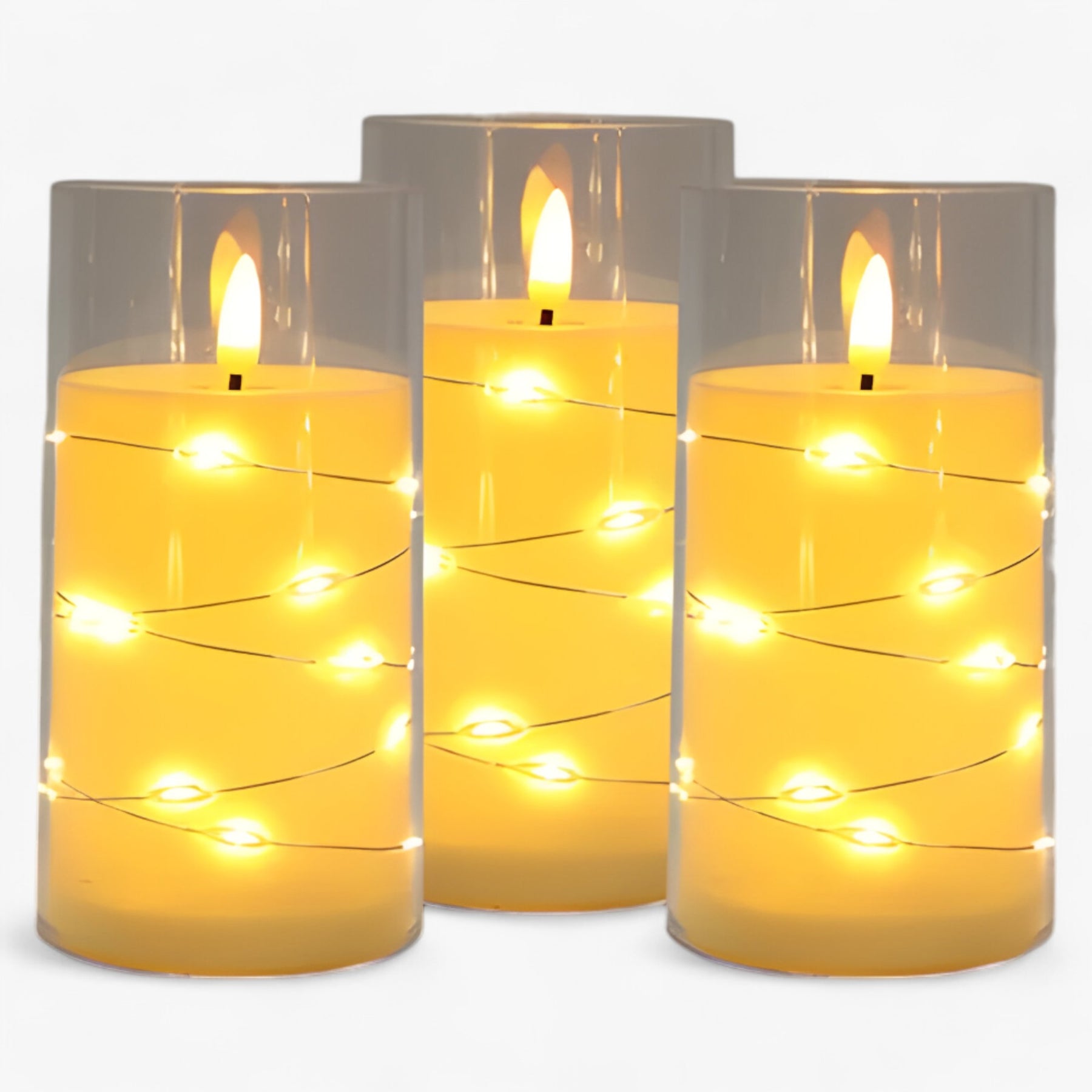 home & garden : Elektronische Kaars - Sfeervolle Verlichting - Beige in van Pantino