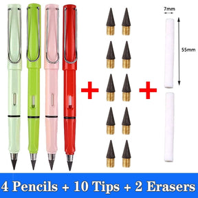 Pencil : Eeuwig Potlood 5mm - Nooit Slijpen Altijd Scherp - Metaal in Set G van Pantino