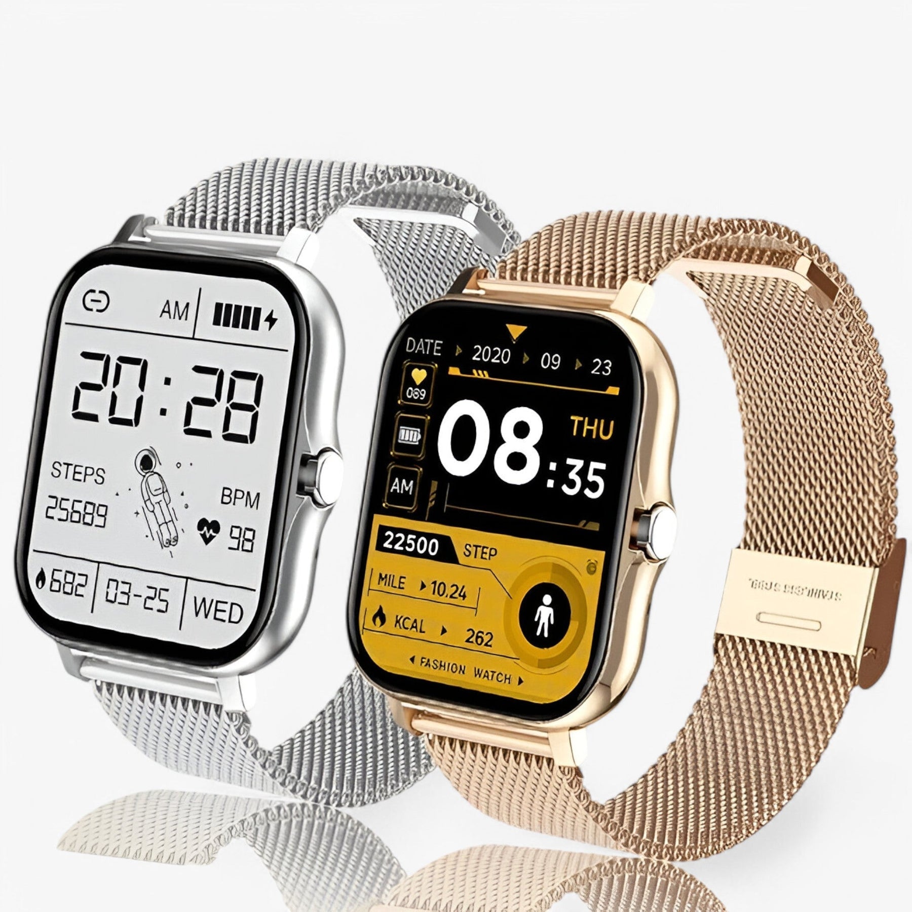 watches : Smartwatch Heren Goud - Slanke en Stijlvolle in van Pantino