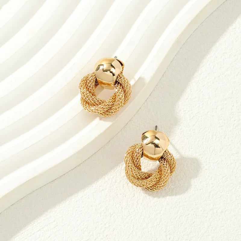 Earrings : Oorbellen Goud - Vintage Gedraaide - Elegante Feestjuwelen in van Pantino