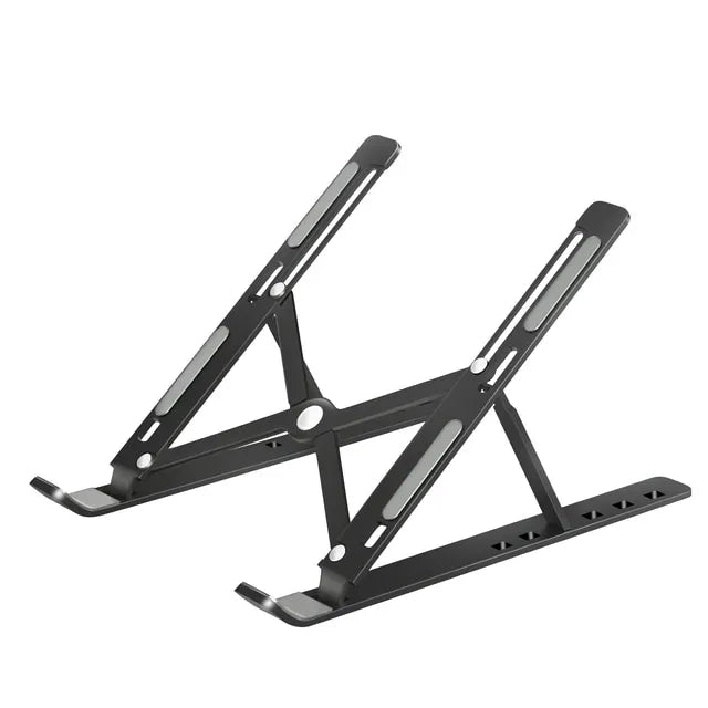 Laptop Stand : AeroLift - De Beste Laptop Houder van - Zilver in Zwart van Pantino