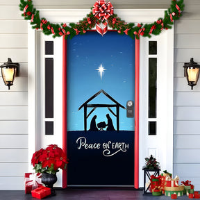 home & garden : HolidayCheer - Kerst Achtergrondbanner van Polyester - Creëer een Feestelijke Sfeer voor Uw Decoraties in Stijl-13 van Pantino