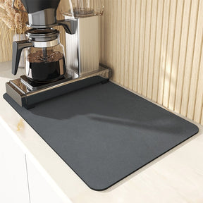 home & garden : Afdruip Mat - Super Absorberend, Antislip & Uniek Design - Donkergrijs in Donkergrijs van Pantino